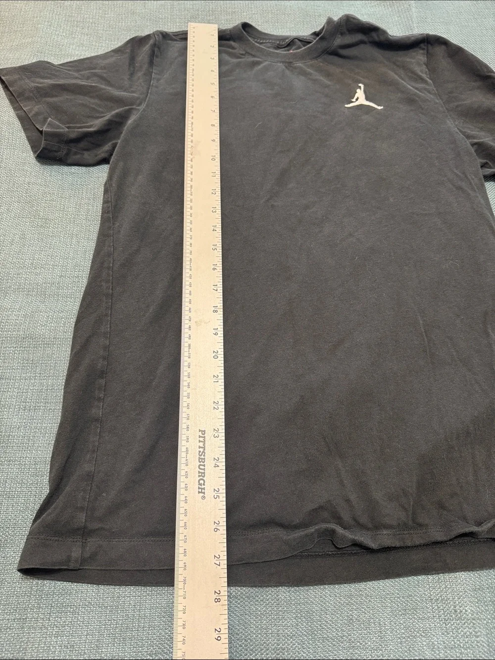Jordan Air Black Short-Sleeve T-Shirt White Jumpman Logo Size Medium DC7485-010